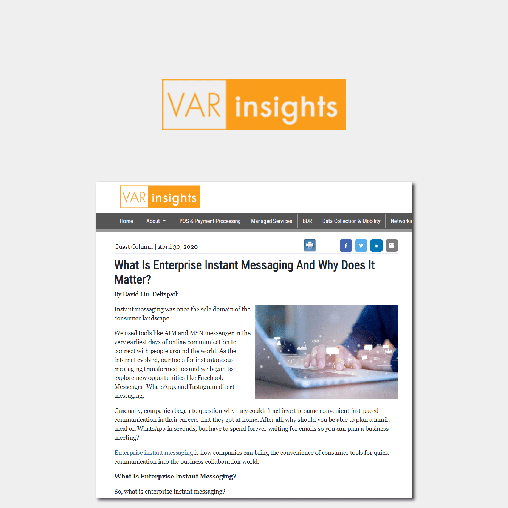 Varinsights What Is Enterprise Instant Messaging And Why Does It