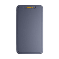 A smartphone with its screen locked.